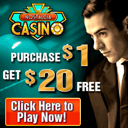 Play Real Money Micro Gaming Slots At Nostalgia Casino For Canadian Players